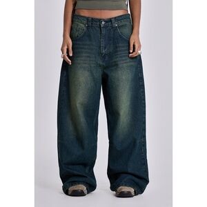Jaded London Colossus Jeans sandblast washed blue